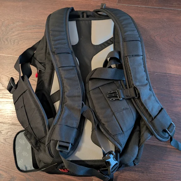 Black Backpack with Padded Straps and Durable Fabric